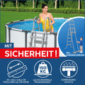 Bestway Steel Pro MAX™ Aufstellpool Komplett-Set mit Filterpumpe Ø 366 x 122 cm