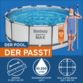 Bestway Steel Pro MAX™ Aufstellpool Komplett-Set mit Filterpumpe Ø 366 x 122 cm
